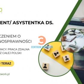 Asystent/Asystentka ds. kadr z orzeczeniem o niepełnosprawności - praca zdalna dla osób z całej Polski