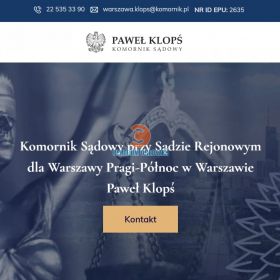 Komornik sądowy z Warszawy - Licytacje, alimenty