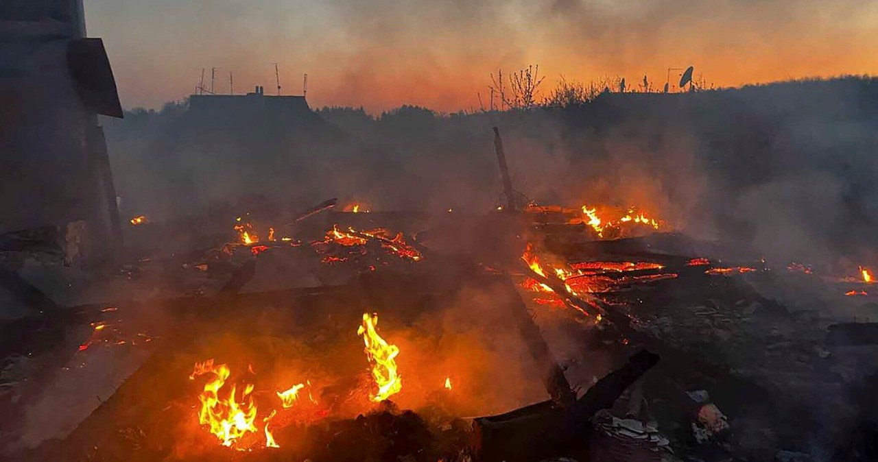 Eksplozje i seria pożarów. Kolejny zmasowany atak rosyjskich dronów