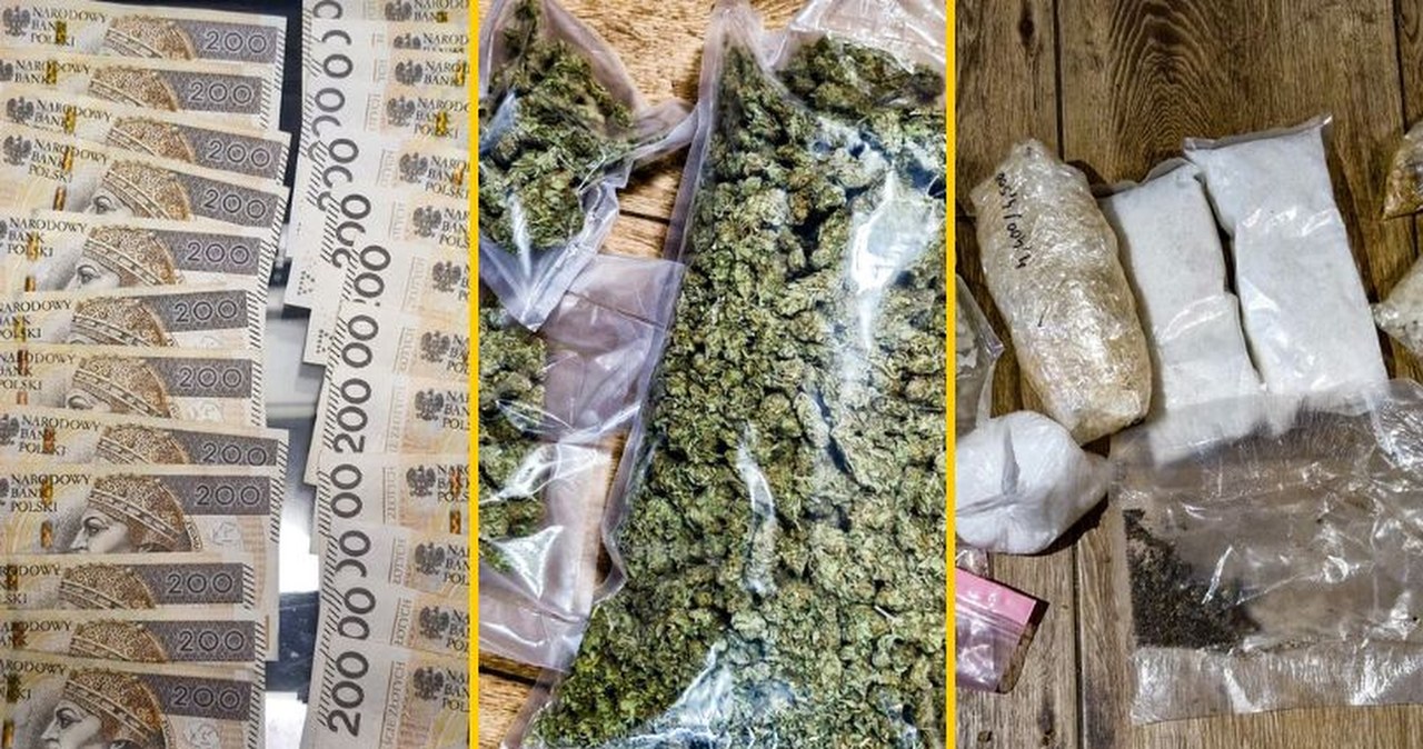 Fałszywe banknoty, leki i narkotyki. Gang ze Szczecina rozbity