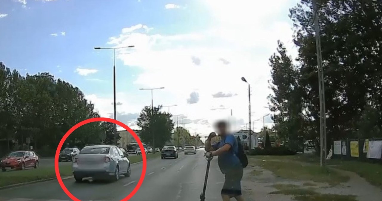 1500 zł mandatu i 15 pkt karnych dla kierującej volkswagenem. Wszystko się nagrało