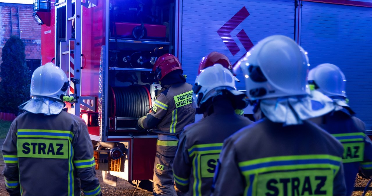 Pożar w stadninie koni w Mosznej