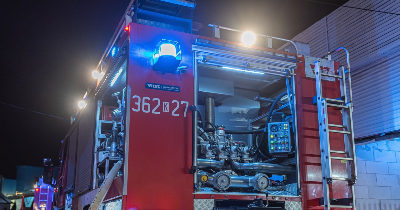 Duży pożar hali magazynowej w Małopolsce