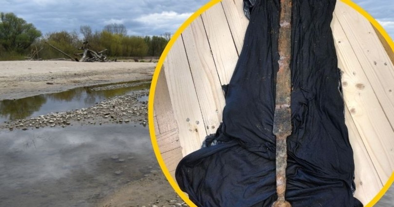 Poszedł na ryby, wyłowił z Wisły średniowieczny miecz