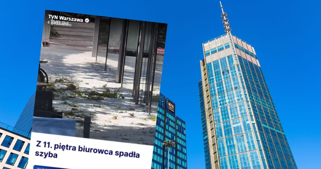 Szyba runęła z 11. piętra luksusowego wieżowca. Cudem nikt nie ucierpiał