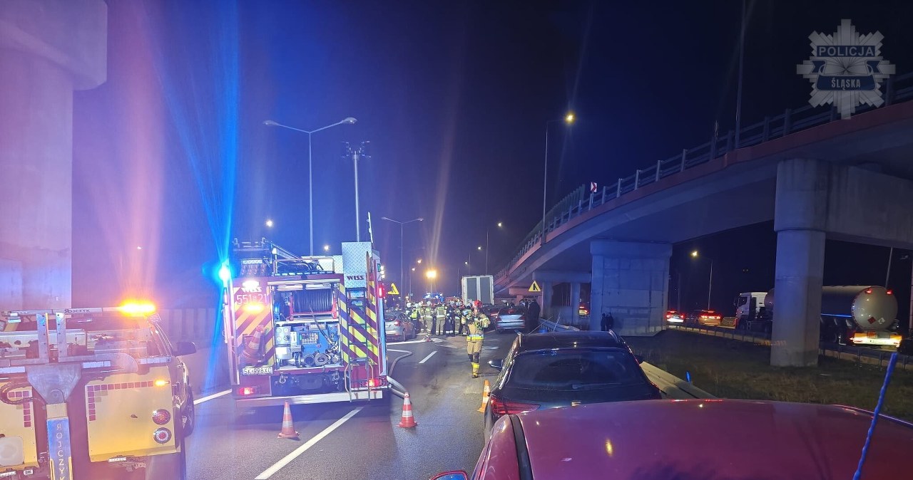 Karambol na Śląsku. Sześć osób rannych