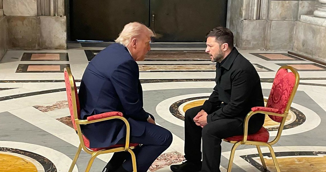 15 minut Trumpa i Zełenskiego. Co się wydarzyło w Watykanie?