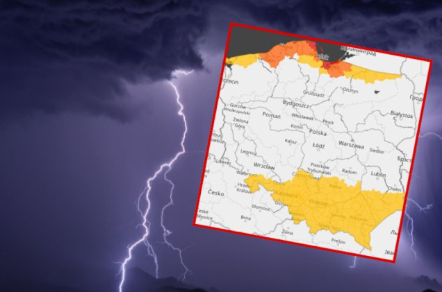 Wiatr do 120 km/h, burze i grad. IMGW ogłosił czerwone alerty