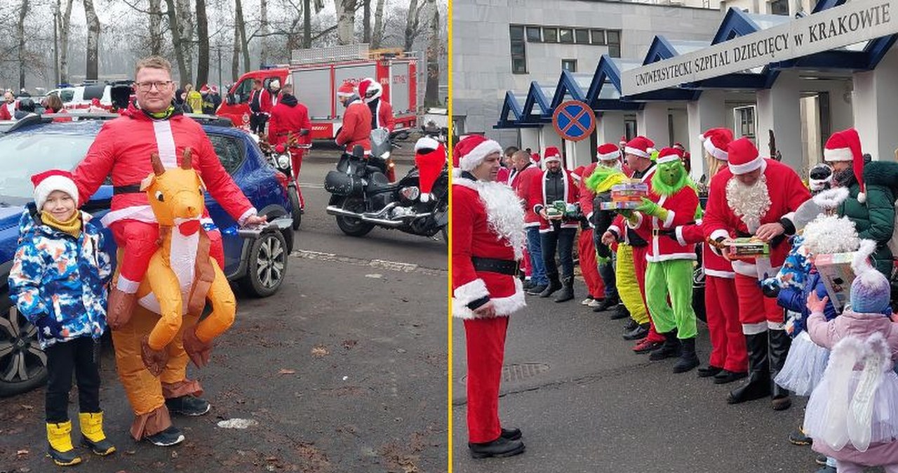 MotoMikołaje dojechały do Uniwersyteckiego Szpitala Dziecięcego w Krakowie