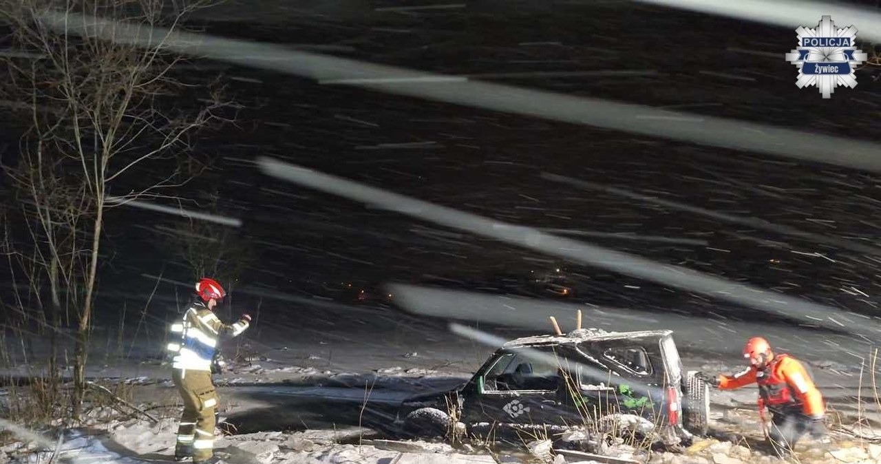 Wjechał na zamarznięte Jezioro Żywieckie. Lód nie wytrzymał