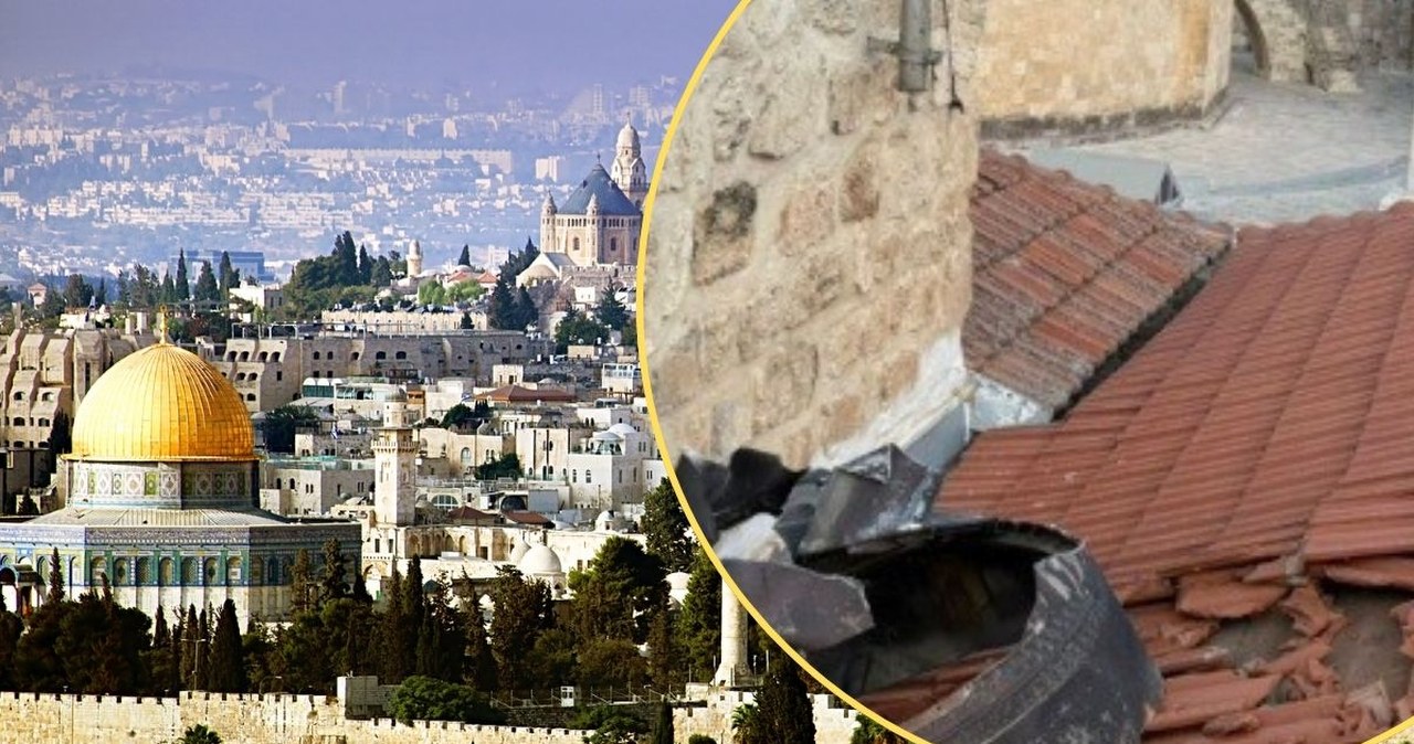 Szczątki irańskich rakiet spadły na święte miejsca Jerozolimy