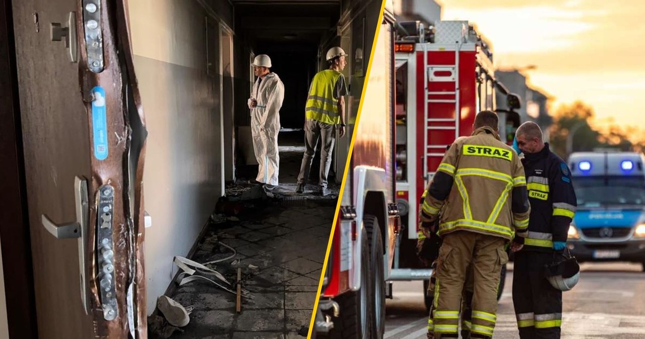 Fatalne skutki pożaru w Ząbkach. Policja publikuje zdjęcia z wnętrza bloku