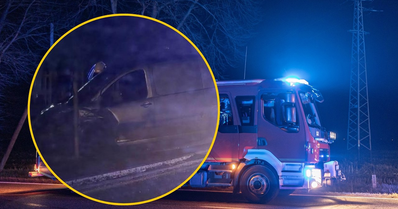 ​Groźny wypadek w Małopolsce. Dwie osoby ranne, zablokowana droga