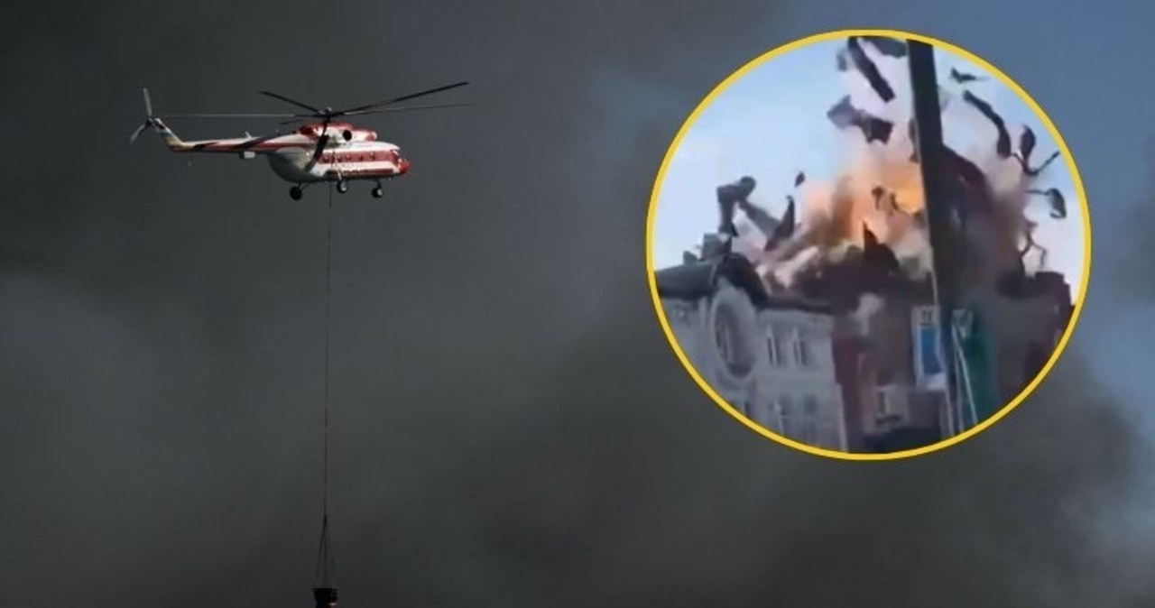 Dramatyczne nagranie. Rosyjski dron uderza w uczelnię