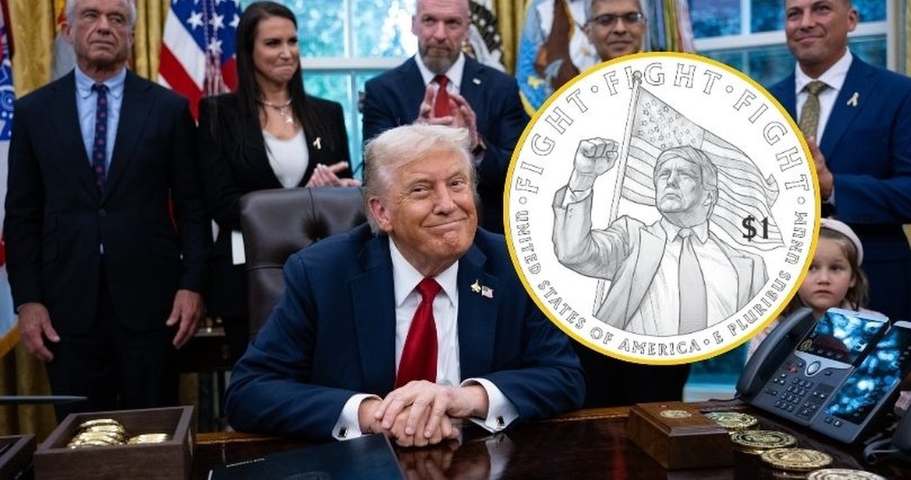 To nie żart. Trump może się pojawić na oficjalnej monecie