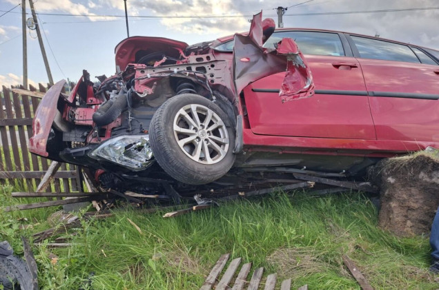 Wjechała do rowu i uderzyła w płot. 10-letnie dziecko nie żyje