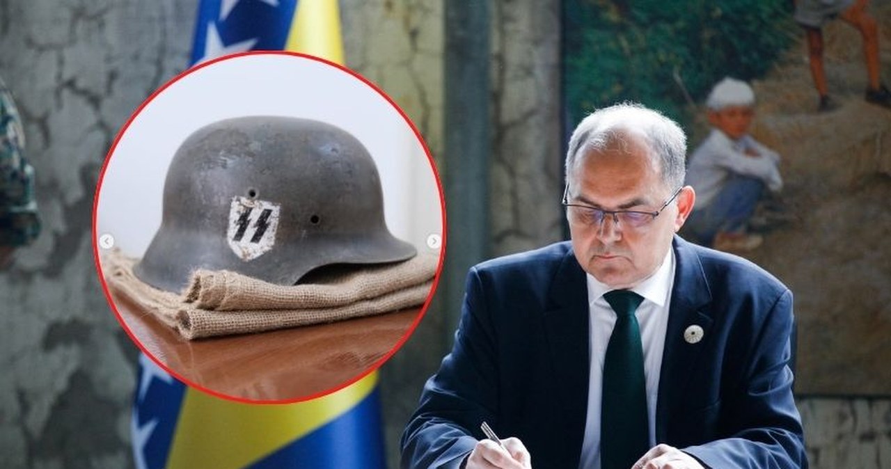 Hełm esesmana w prezencie dla niemieckiego polityka. "Skandaliczny gest"