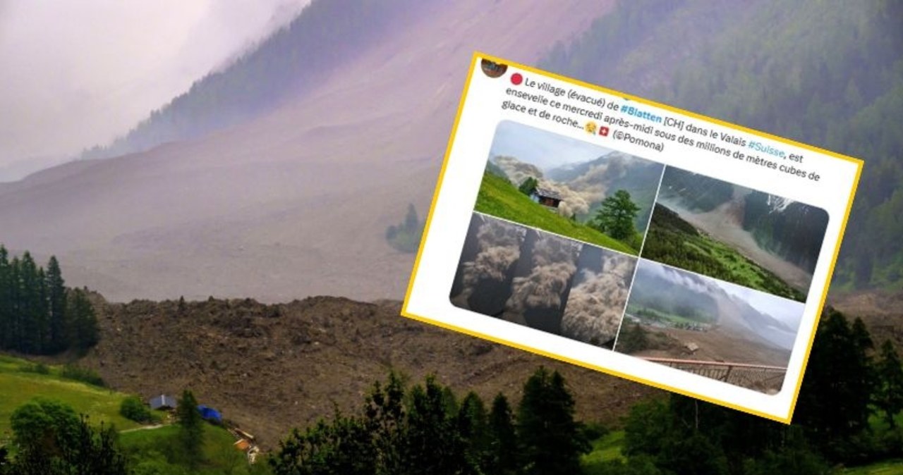 "Lawa" z lodu, skał i zmrożonego śniegu. Lodowiec runął na wioskę