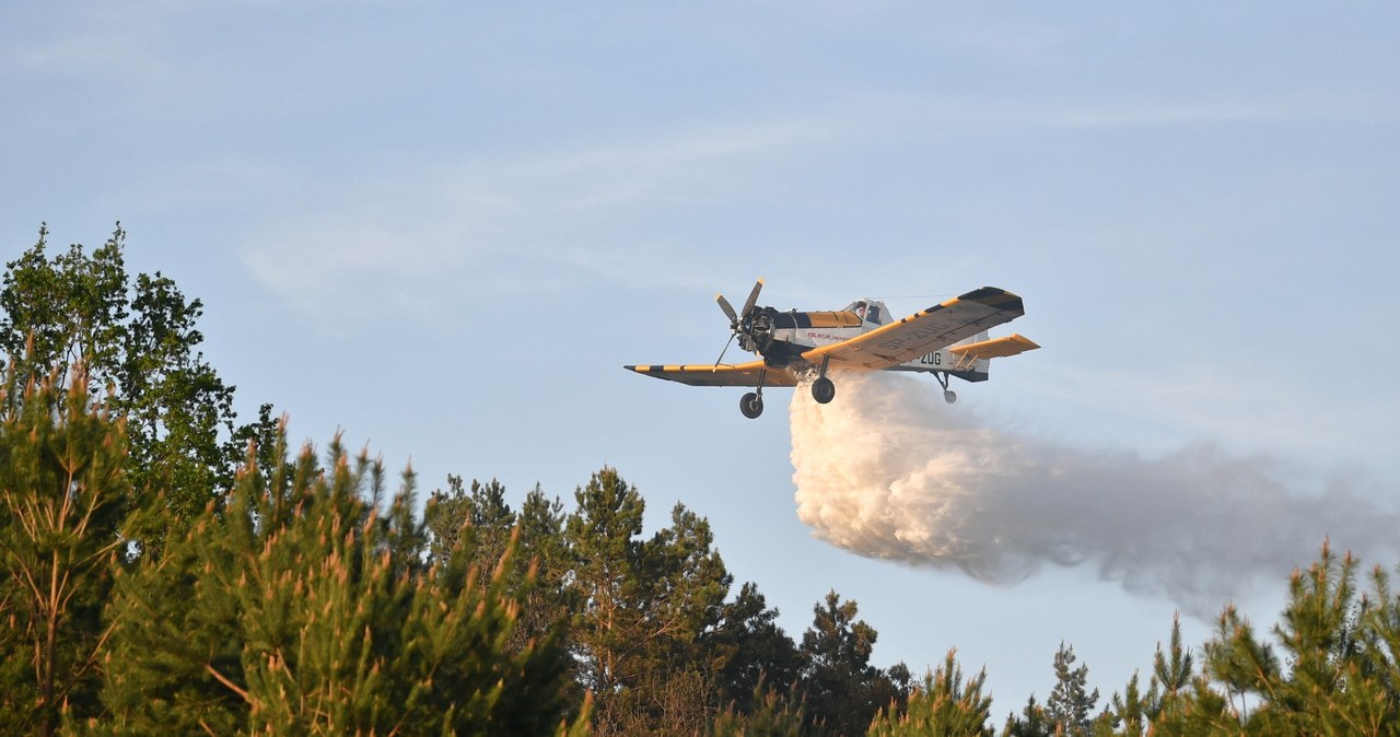 Poligon w ogniu. Podkarpaccy strażacy walczą z żywiołem