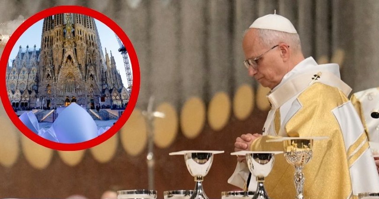 Papież Leon XIV pobłogosławił Wieżę Chrystusa w Barcelonie