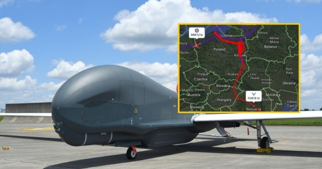 Wszyscy śledzili lot tego drona nad Polską. Global Hawk obserwował ruchy Rosjan