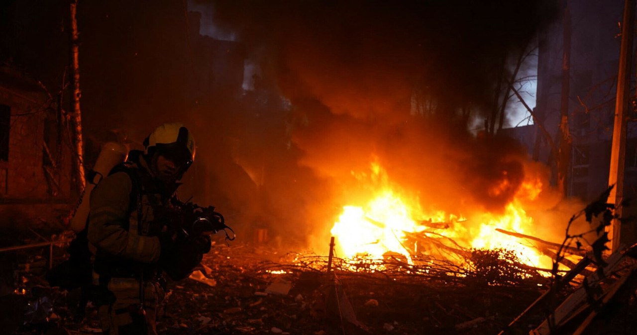 Rakiety spadły na Kijów. Kolejny zmasowany atak Rosjan