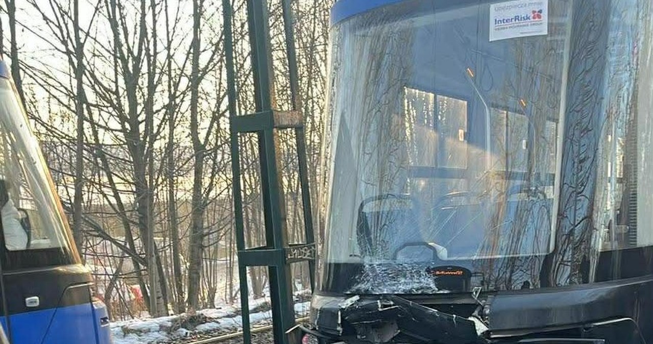 Zderzenie tramwajów w Krakowie. Są poszkodowani