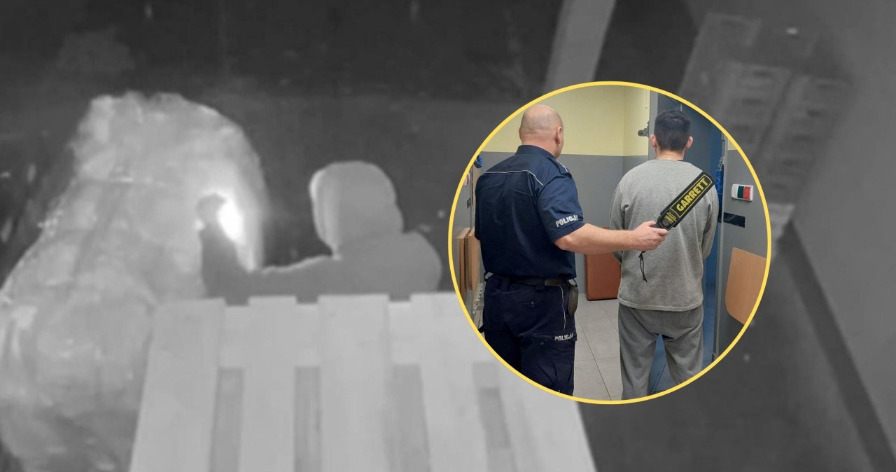 Tak podpalał supermarket w Grodzisku Mazowieckim. Policja pokazała film