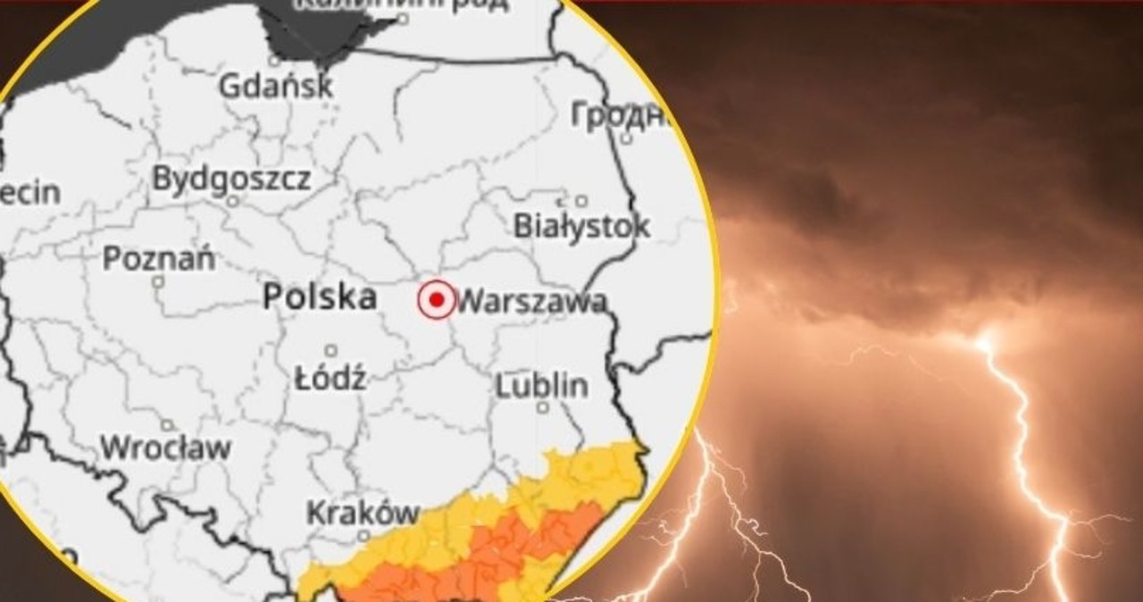 Alert pogodowy. Nadciągają burze z silnym deszczem