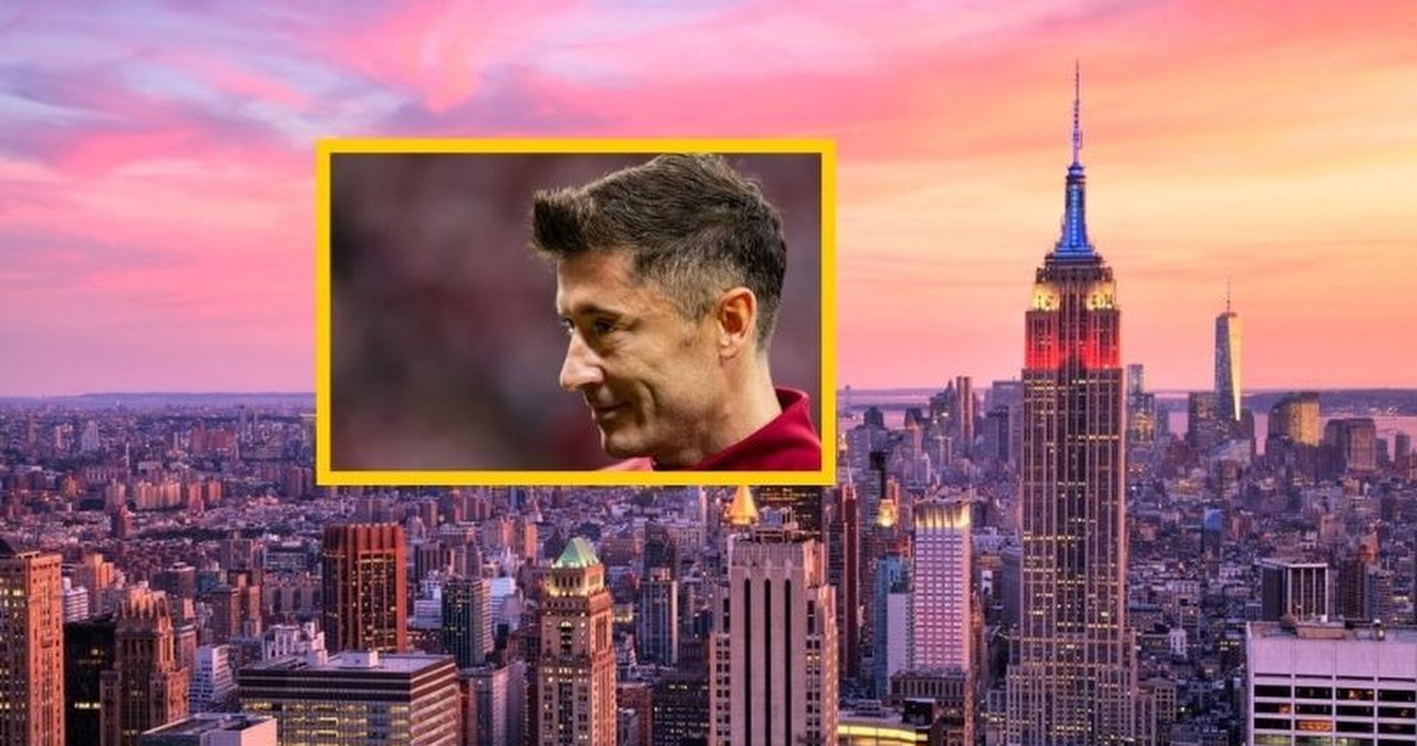 Empire State Building w biało-czerwonych barwach. W roli głównej Lewandowski!
