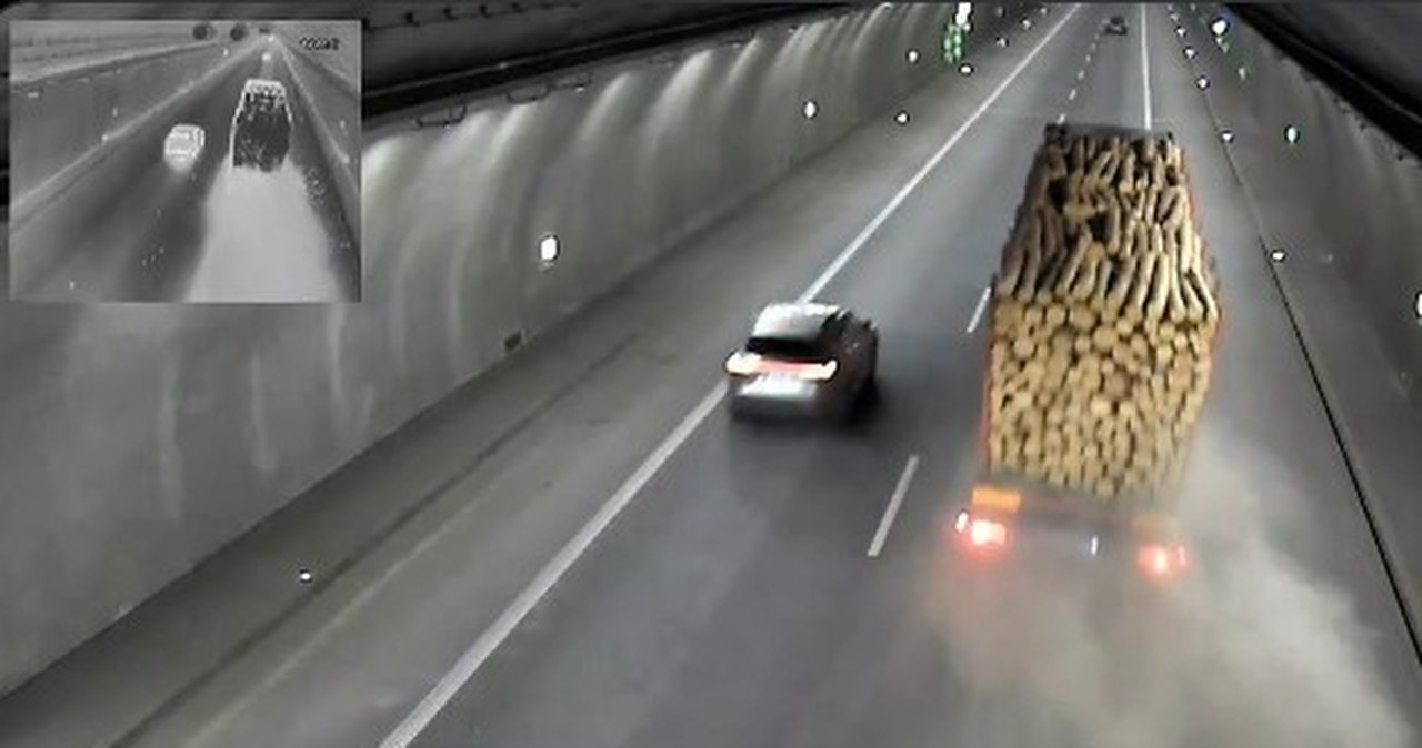 Uszkodzenia w tunelu na zakopiance. Jest ograniczenie prędkości