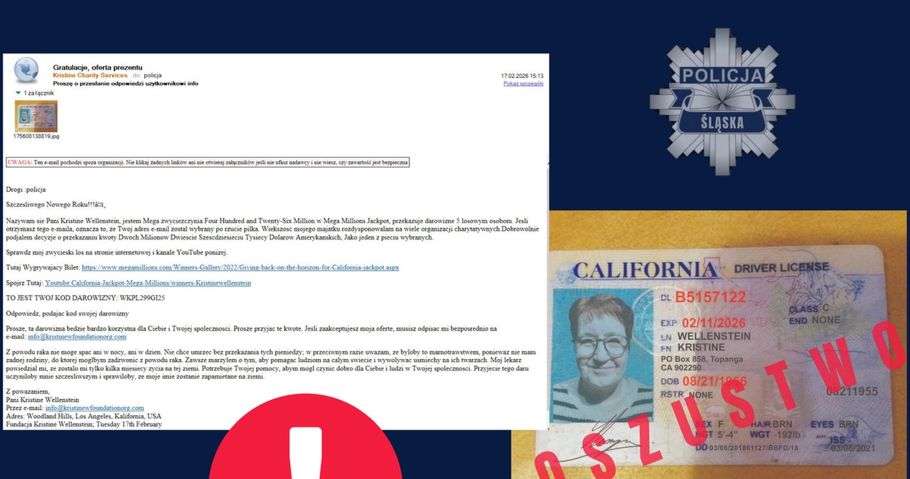 Dostałeś takiego maila? To oszustwo - policja ostrzega