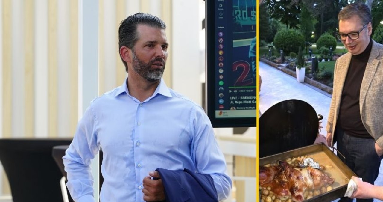 Kolacja u prezydenta Serbii: Trump Junior na specjalnym spotkaniu w Belgradzie