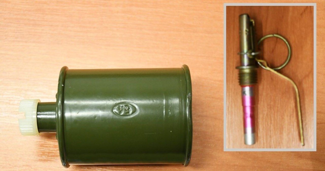 Znalazła granat w garażu byłego męża i przyniosła go na komisariat