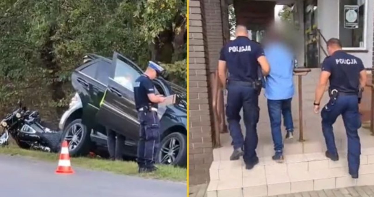 Potrącił motocyklistę i uciekł. Grozi mu dożywocie