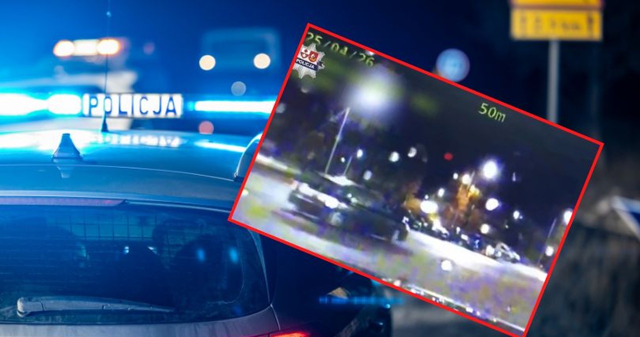 Policjanci nie mogli uwierzyć w to, co zobaczyli. Drift przed radiowozem to nie wszystko