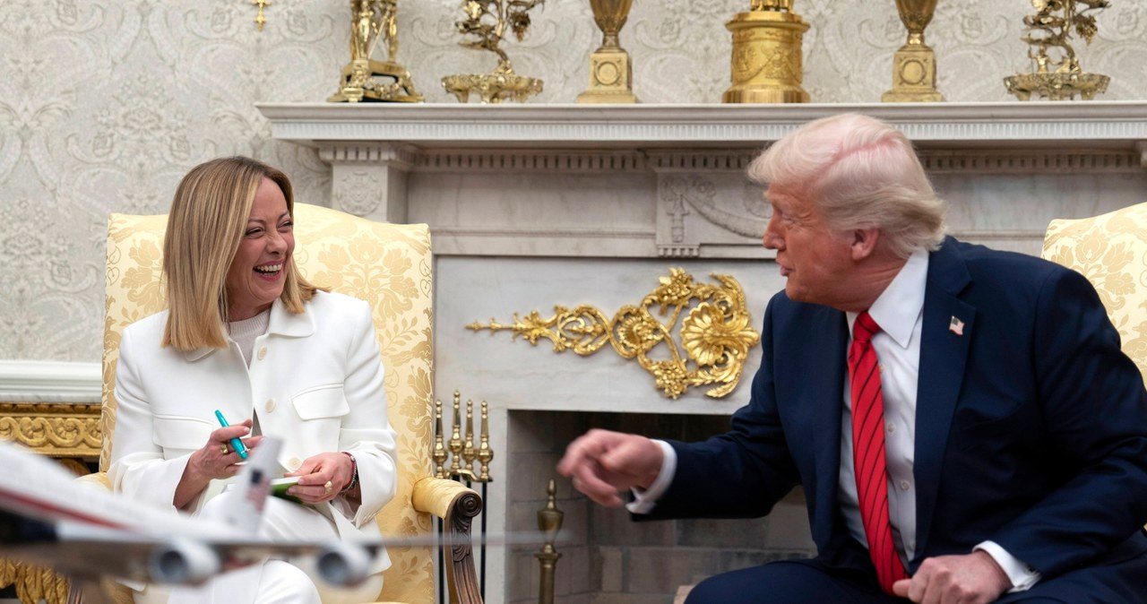 Spotkanie Trump-Meloni. Cła, żarty z Bidena, dywagacje o Zełenskim