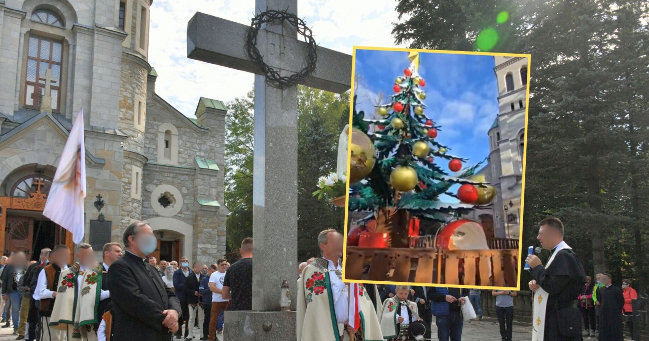 Oburzenie w Zakopanem. Karuzela i miasteczko namiotowe na dziedzińcu kościoła