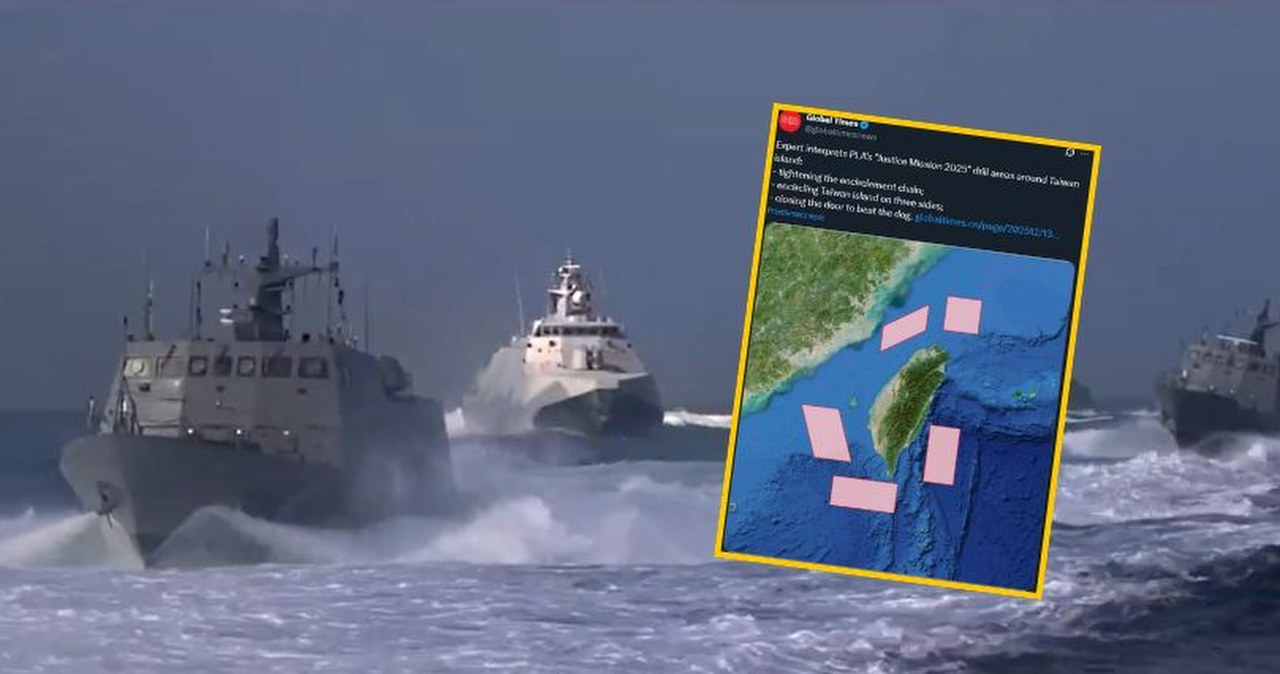 Pokaz siły Chin wokół Tajwanu. Tajpej mówi o "irracjonalnych prowokacjach"