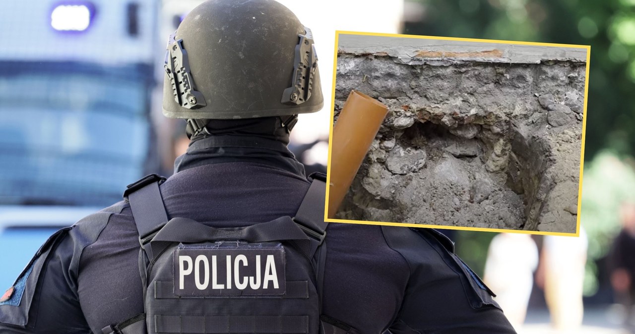 Pocisk w ścianie budynku. Ewakuacja mieszkańców