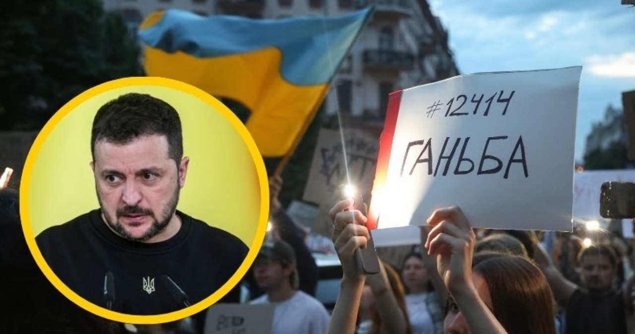 Ukraińcy są wściekli na Zełenskiego. Wyszli na ulice