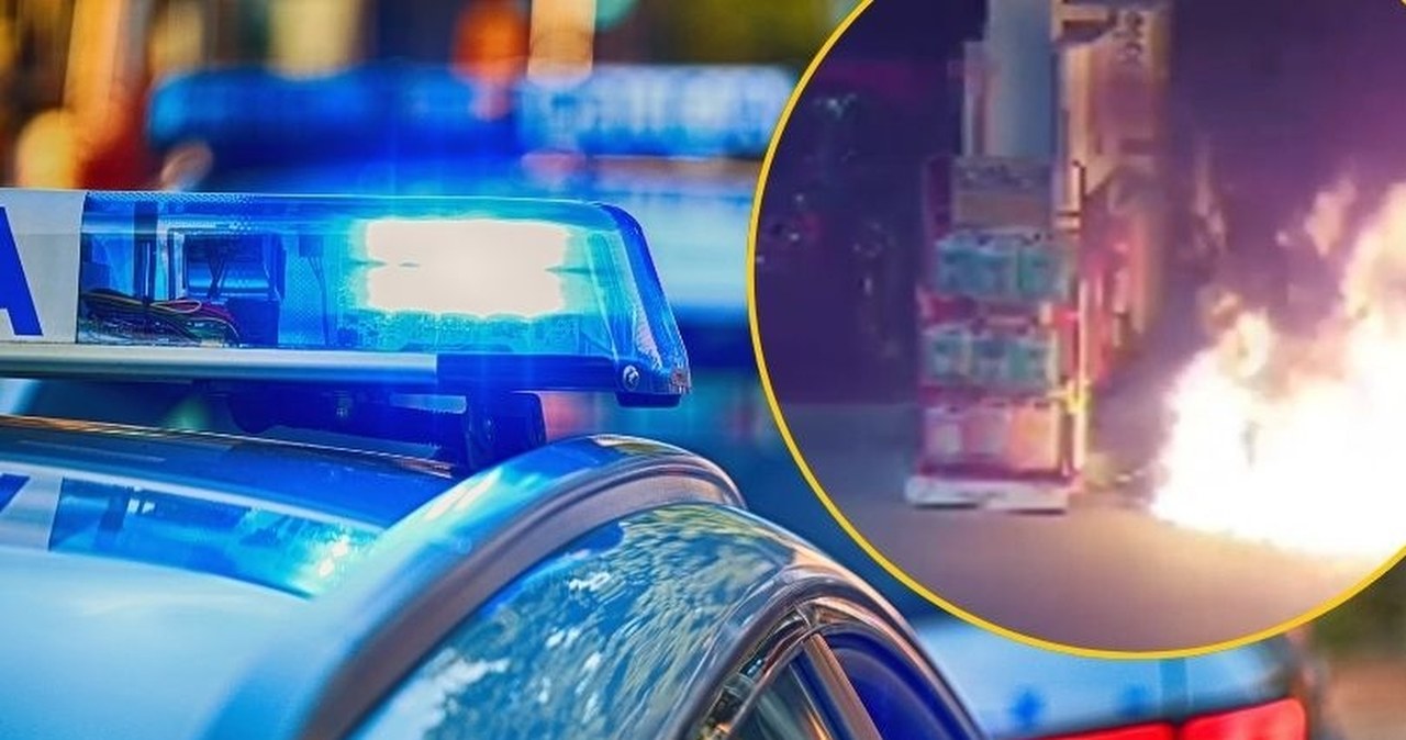 Rozlał paliwo na stacji, podpalił, odjechał. Grozi mu 10 lat za kratkami