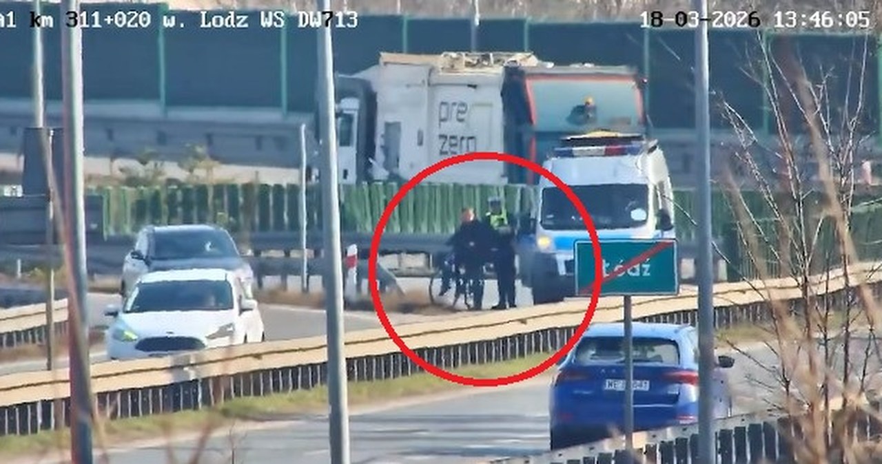 Poniosła go fantazja. Rowerzysta ukarany za jazdę autostradą