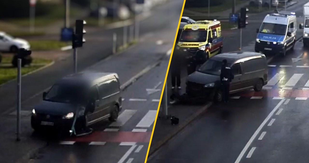 Wjechał na hulajnodze elektrycznej wprost pod pędzące auto. Miał czerwone