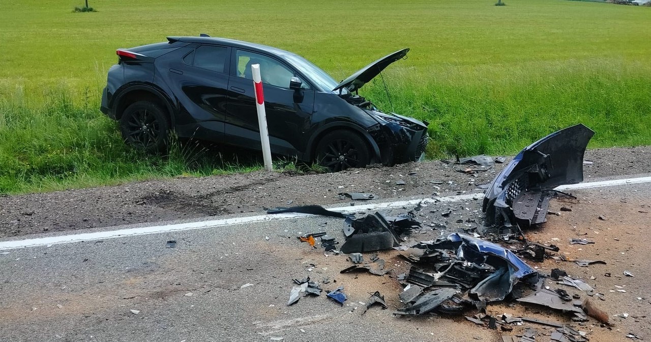 Wypadek na Kaszubach. Trzy osoby poszkodowane