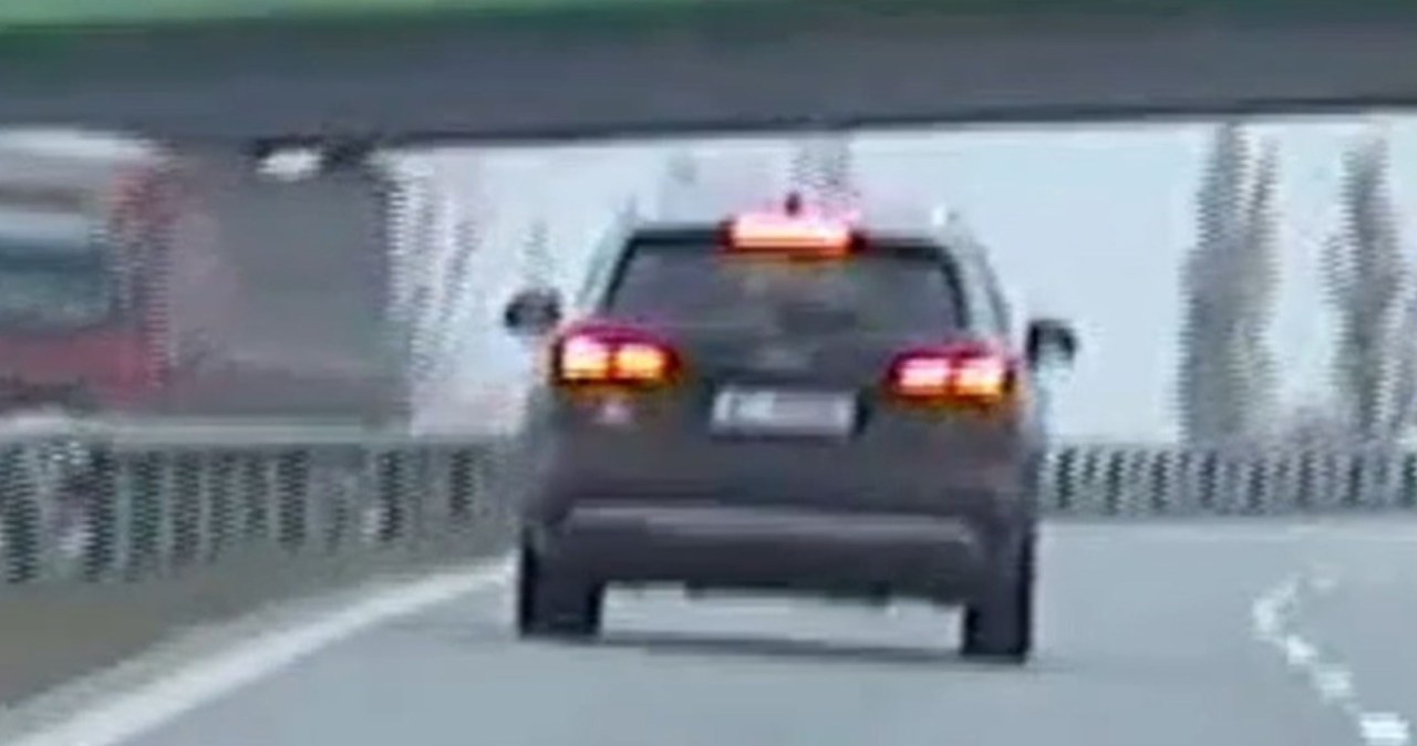 "Rajd grozy" na S7. Pędził 200 km/h i "poganiał" innych kierowców (FILM)