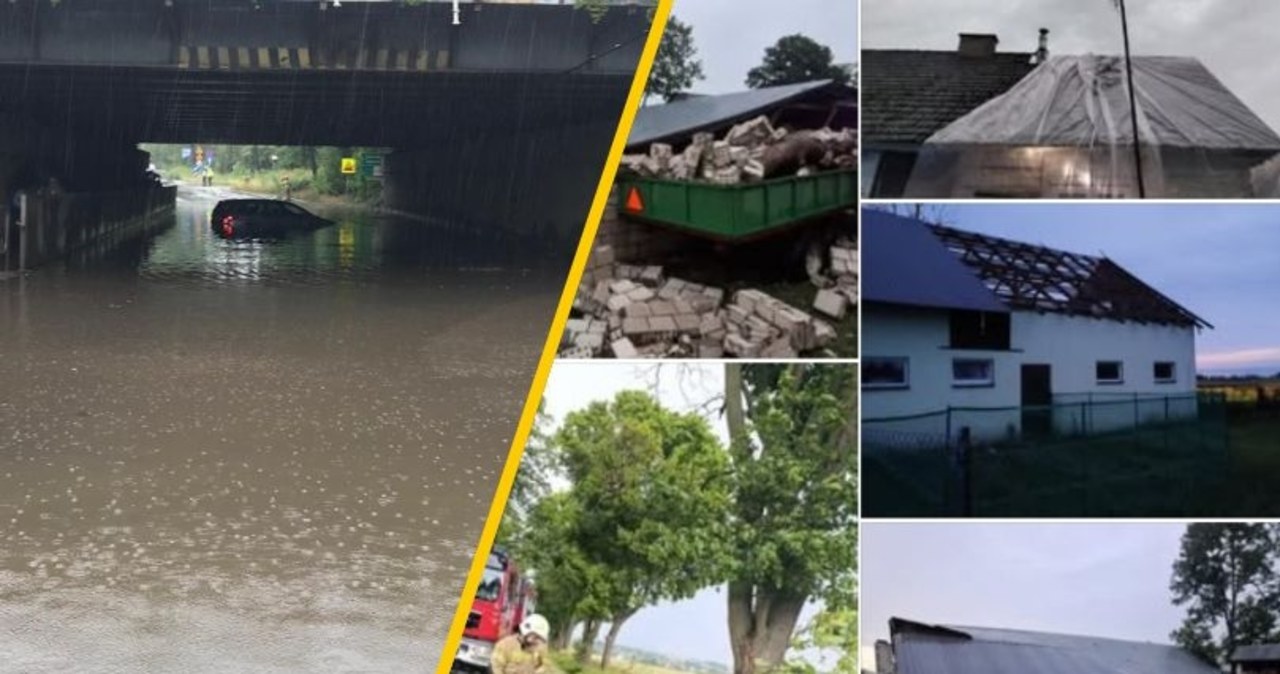 Uważajcie! Potężne ulewy przechodzą przez Polskę [ZAPIS RELACJI]