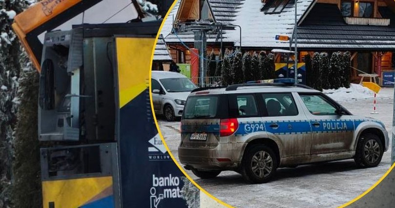 Wysadzenie bankomatu na terenie kompleksu zimowego koło Zakopanego