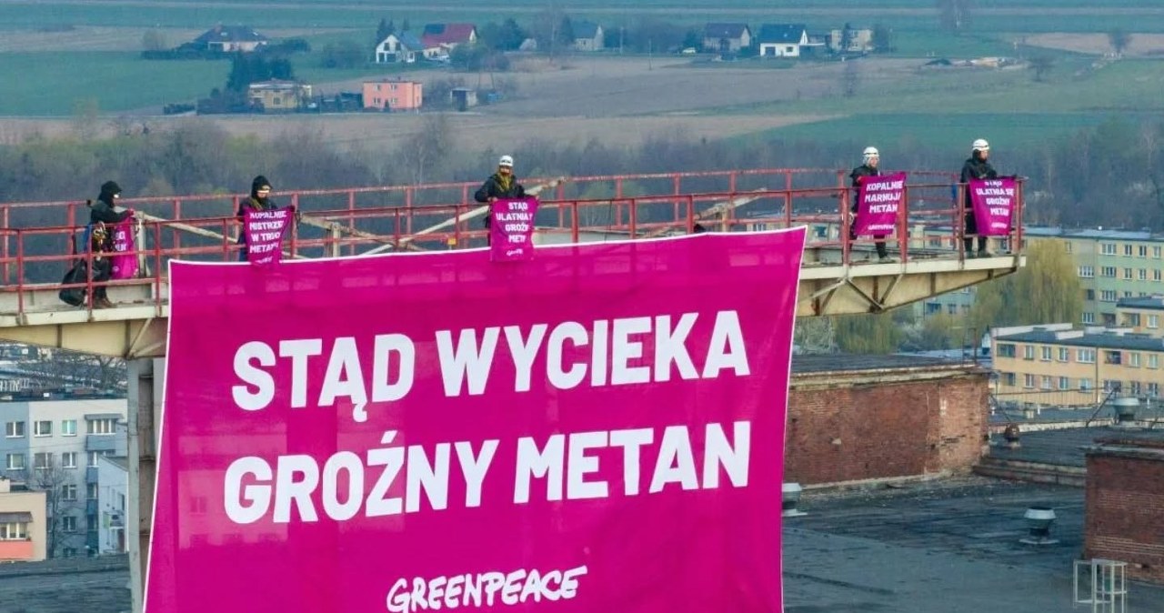 Aktywiści Greenpeace wtargnęli na teren kopalni Szczygłowice. Akcja służb