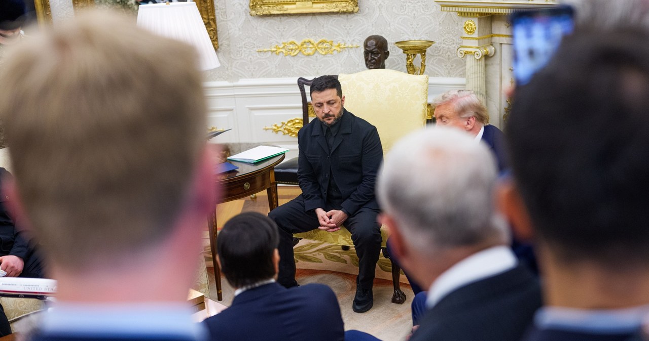 Mapa Ukrainy w Białym Domu. Zełenski: To pozostanie między mną a Putinem